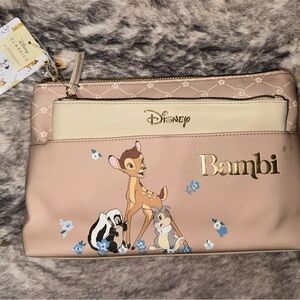 Primark Disney Bambi Cosmetic Bag - Cream and Tan